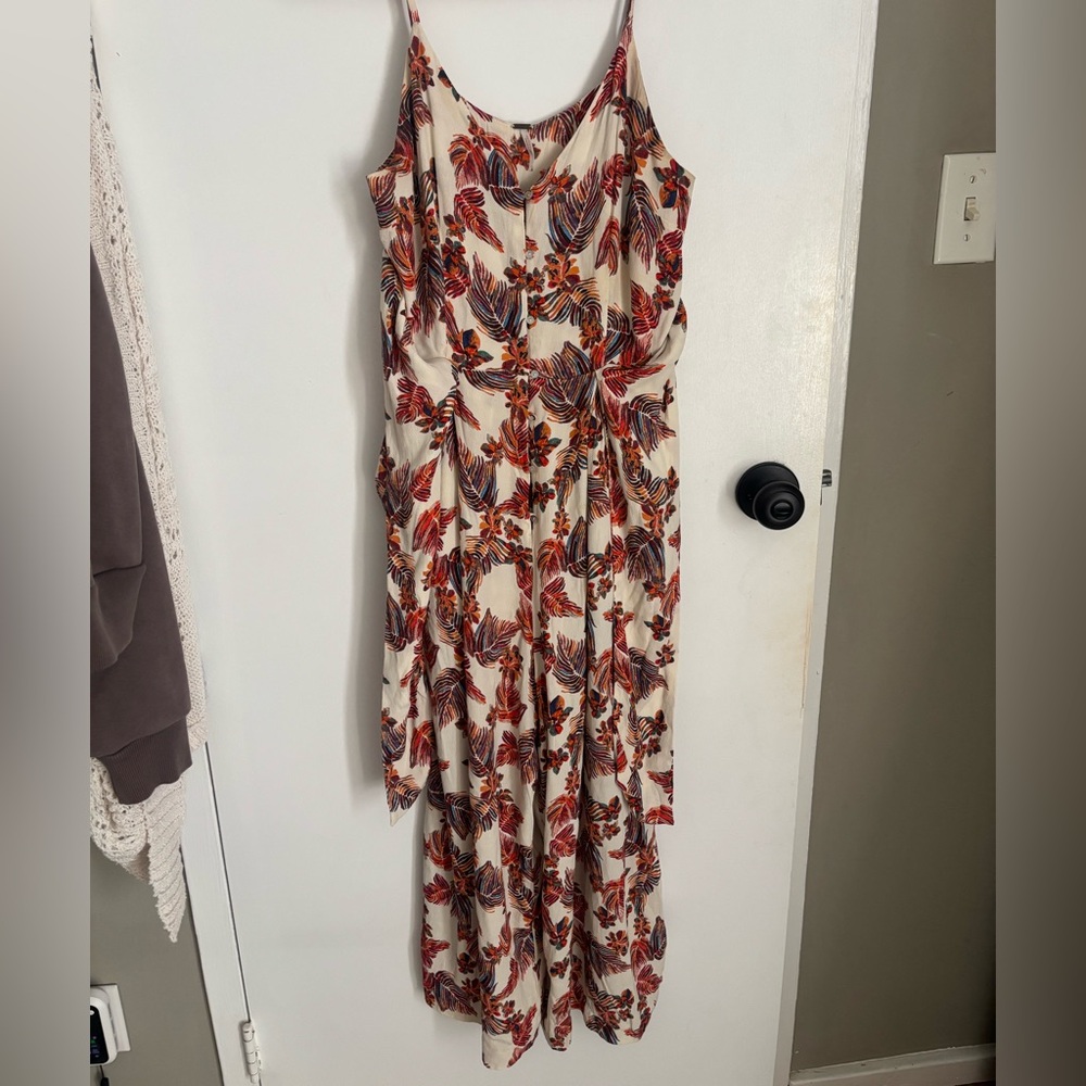 Free People Jumpsuit Fall Leaves Size 6